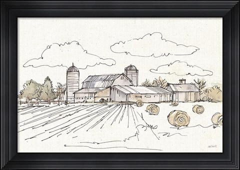 Framed Farm Memories II Print