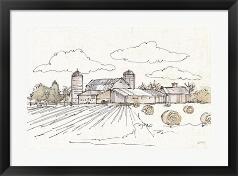 Framed Farm Memories II Print