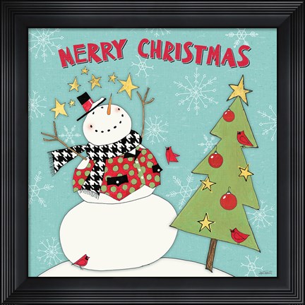 Framed Snowman Sentiments IV Print