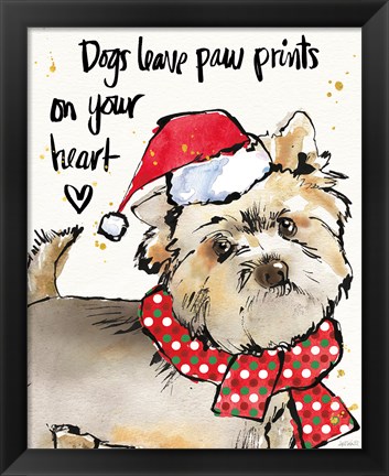 Framed Strike a Paws VII Christmas Print