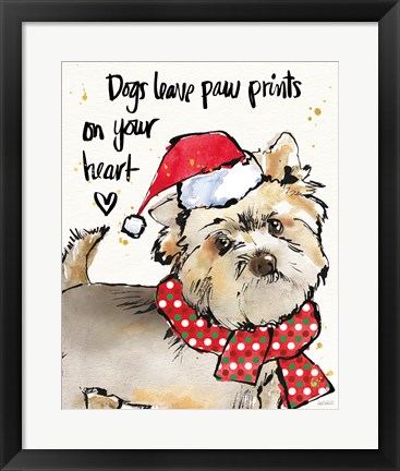 Framed Strike a Paws VII Christmas Print