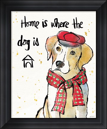 Framed Strike a Paws II Christmas Print