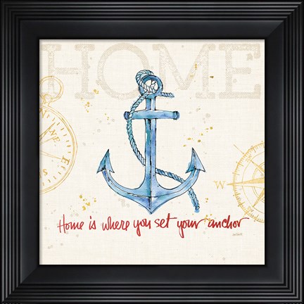 Framed Coastal Life V Special Print