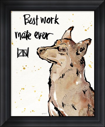 Framed Strike a Paws X Print