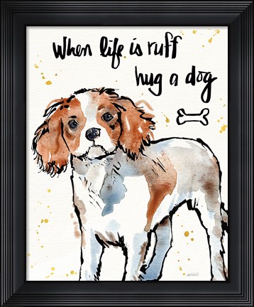 Framed Strike a Paws XII Print