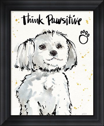 Framed Strike a Paws IX Print