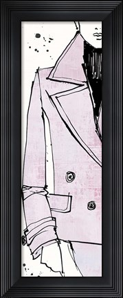 Framed Fashion Strokes V Pastel Print