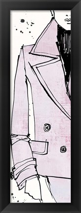 Framed Fashion Strokes V Pastel Print