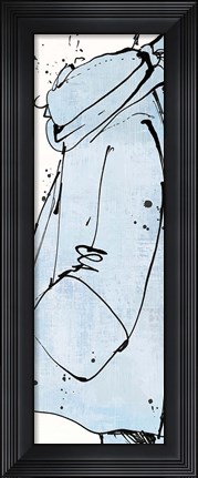 Framed Fashion Strokes VI Pastel Print