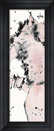 Framed Fashion Strokes VIII Pastel Print