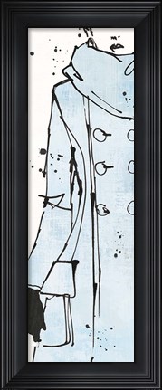 Framed Fashion Strokes VII Pastel Print