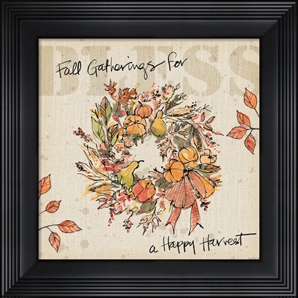 Framed Be Thankful V Print