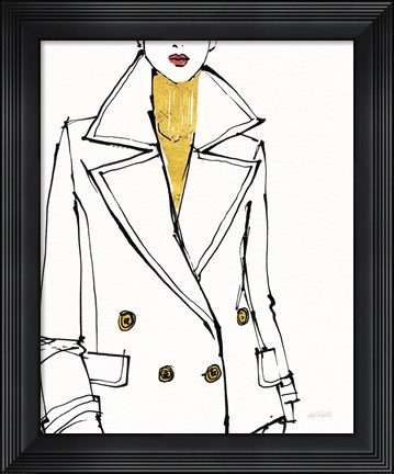 Framed Fashion Strokes I no Splatter Print
