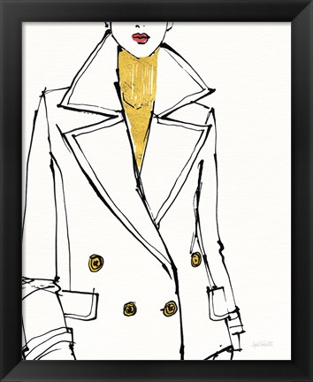 Framed Fashion Strokes I no Splatter Print