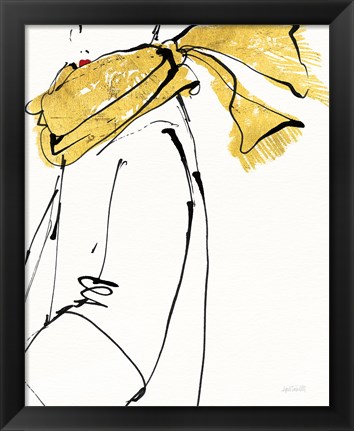 Framed Fashion Strokes II no Splatter Print