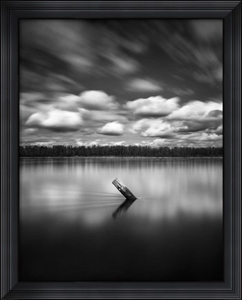 Framed Tilted Piling Print