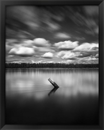 Framed Tilted Piling Print
