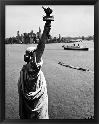 Framed Statue of Liberty Print