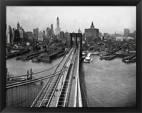 Framed Brooklyn Bridge Print