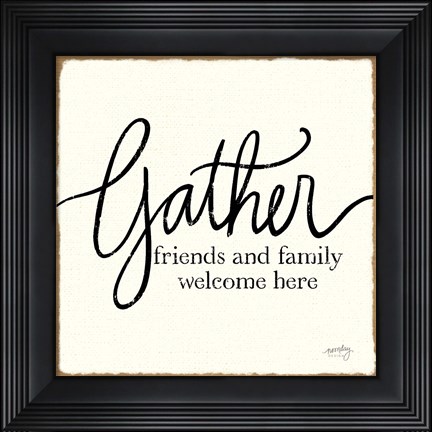 Framed Blessings of Home I  (Gather) Print