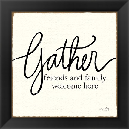 Framed Blessings of Home I  (Gather) Print