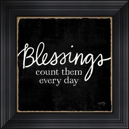 Framed Blessings of Home III (Blessings) Print