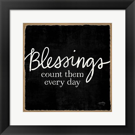 Framed Blessings of Home III (Blessings) Print