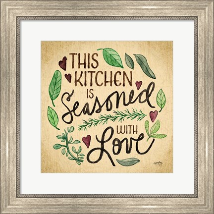 Framed Kitchen Memories I (Kitchen seasoned) Print