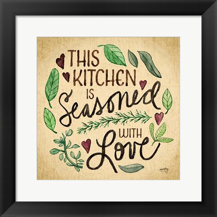 Framed Kitchen Memories I (Kitchen seasoned) Print