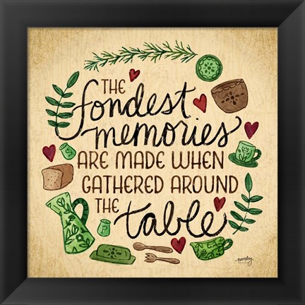 Framed Kitchen Memories II (Fondest memories) Print