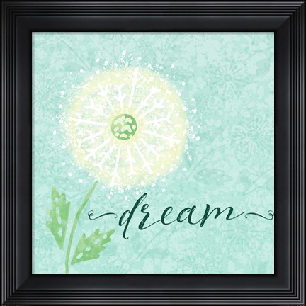 Framed Dandelion Wishes I Print