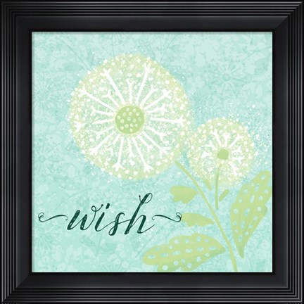 Framed Dandelion Wishes III Print