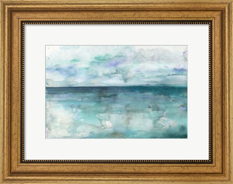 Framed Ocean Blues Landscape Print