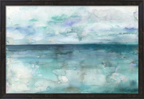 Framed Ocean Blues Landscape Print