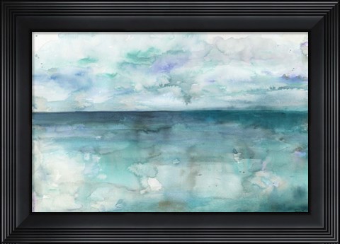 Framed Ocean Blues Landscape Print