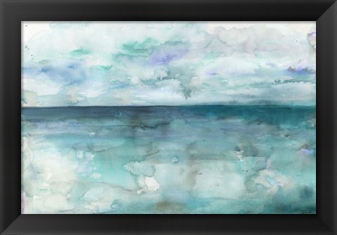 Framed Ocean Blues Landscape Print