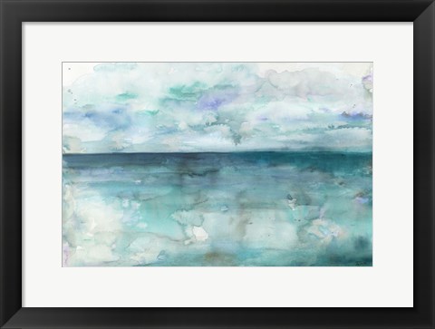 Framed Ocean Blues Landscape Print