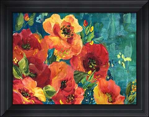 Framed Rainbow Garden Landscape Print