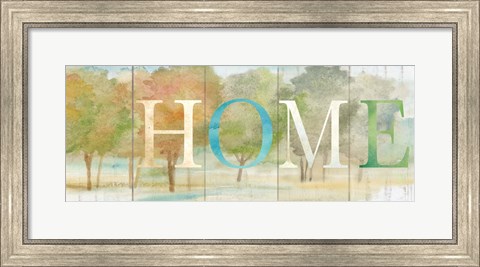 Framed Home Rustic Landscape Sign Print