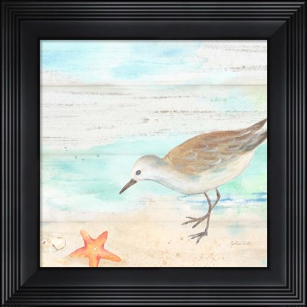 Framed Sandpiper Beach II Print