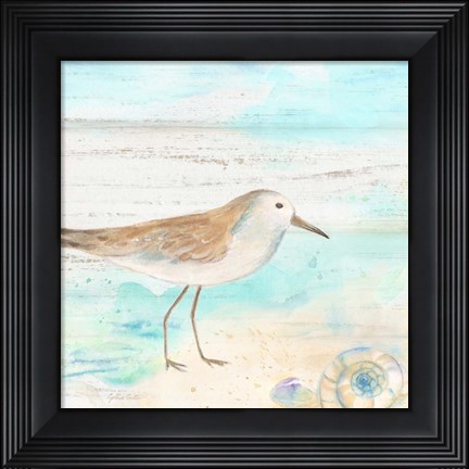 Framed Sandpiper Beach III Print
