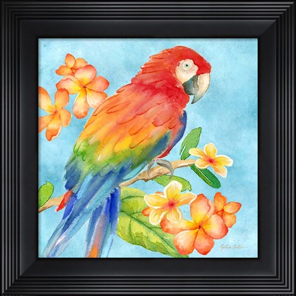 Framed Tropical Paradise Brights I Print