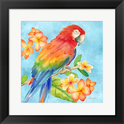 Framed Tropical Paradise Brights I Print