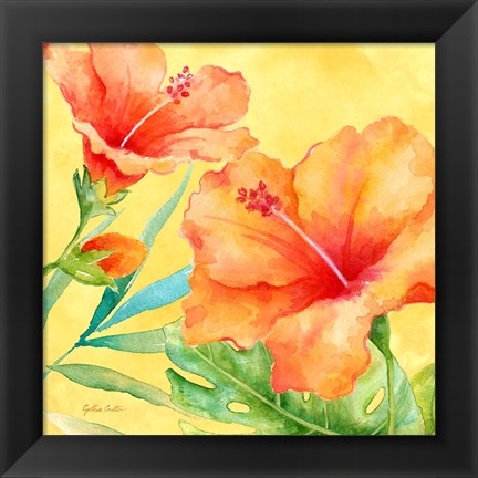 Framed Tropical Paradise Brights II Print