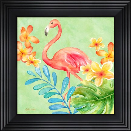 Framed Tropical Paradise Brights IV Print