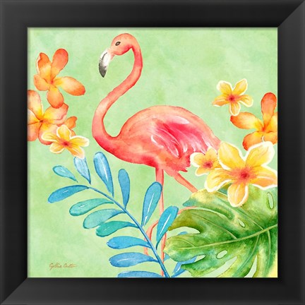 Framed Tropical Paradise Brights IV Print