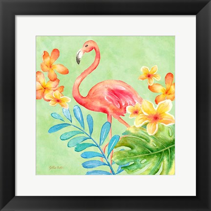 Framed Tropical Paradise Brights IV Print