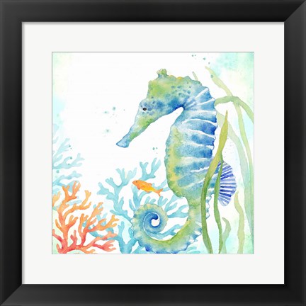 Framed Sea Life Serenade III Print