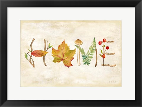 Framed Nature Walk Home Sign Print