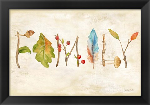 Framed Nature Walk Family Sign Print